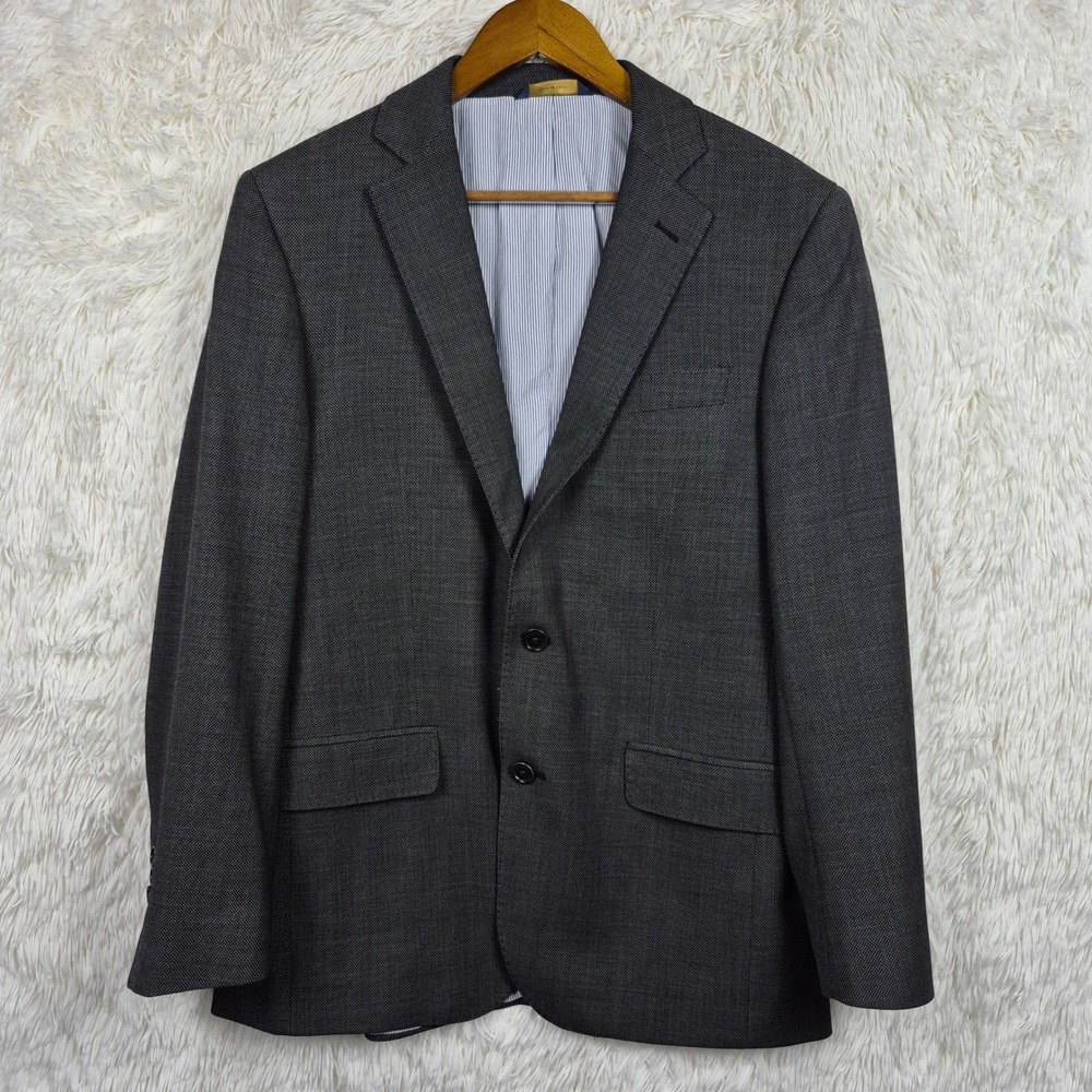 Brooks Brothers Explorer Regent Fit Wool Blend Blazer Sport Coat Grey 39R